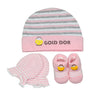 Infant girls socks, mitten and Cap set by Amor